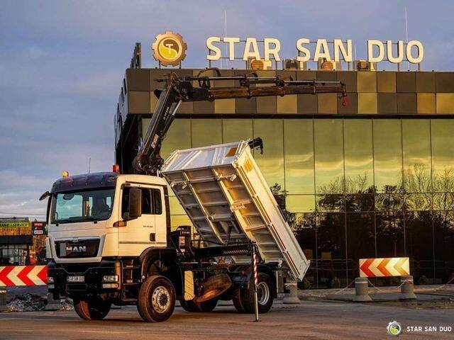 MAN TGS 18.360 4x4 HIAB 144 E-4 Crane Kipper - Camion benne, Camion grue: photos 4 MAN TGS 18.360 4x4 HIAB 144 E-4 Crane Kipper - Camion benne, Camion grue: photos 4