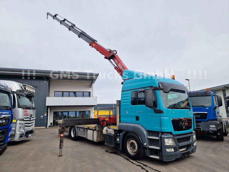 MAN TGS 18.360 Platform Crane HMF 2820 - Camion plateau, Camion grue: photos 3 MAN TGS 18.360 Platform Crane HMF 2820 - Camion plateau, Camion grue: photos 3
