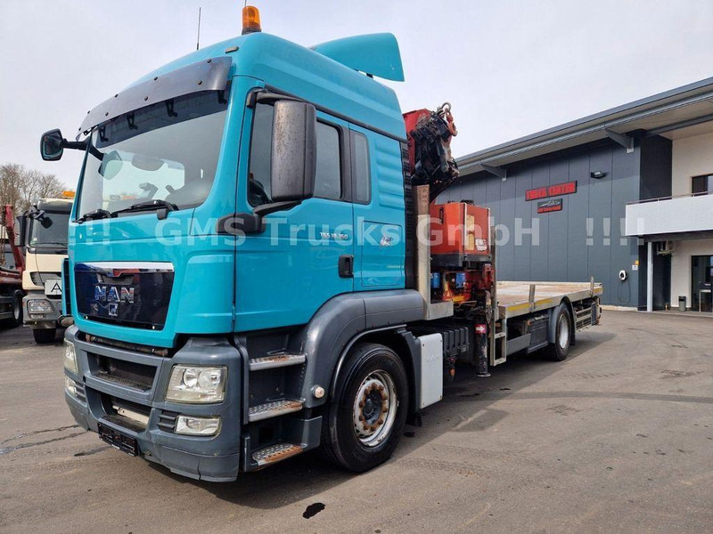 MAN TGS 18.360 Platform Crane HMF 2820 - Camion plateau, Camion grue: photos 2 MAN TGS 18.360 Platform Crane HMF 2820 - Camion plateau, Camion grue: photos 2