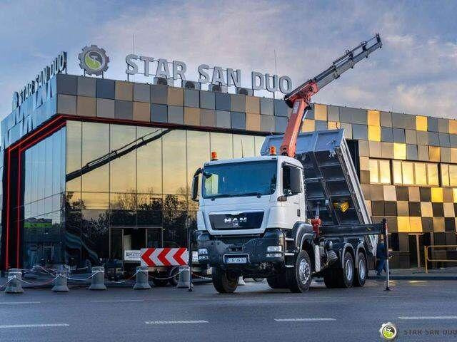 MAN TGS 26.360 6x6 PALFINGER PK 18001 EH Crane Kipe - Camion benne, Camion grue: photos 4 MAN TGS 26.360 6x6 PALFINGER PK 18001 EH Crane Kipe - Camion benne, Camion grue: photos 4