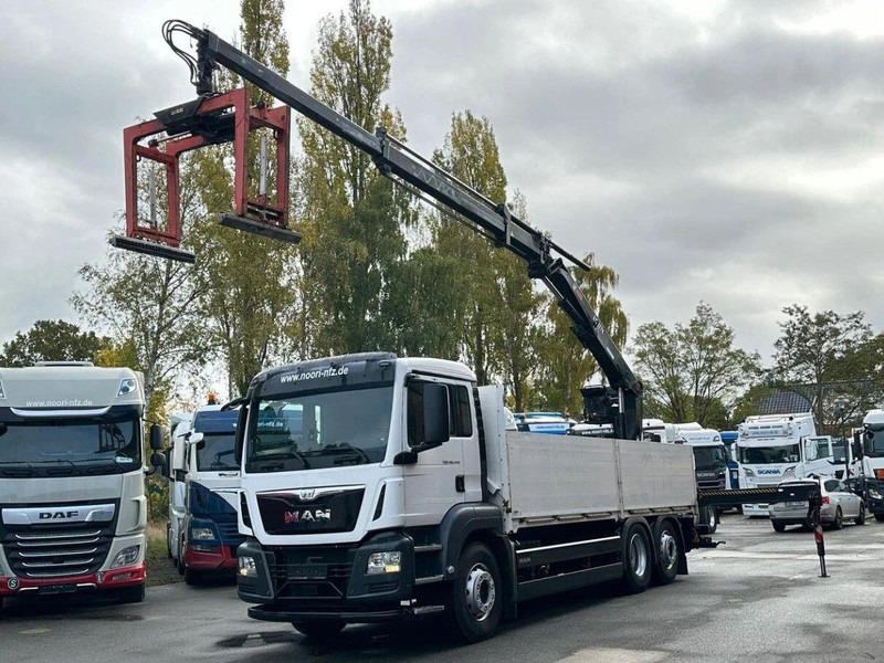 MAN TGS 26.440 6x2 Flatbed + Crane Hiab 177 K - Camion plateau, Camion grue: photos 4 MAN TGS 26.440 6x2 Flatbed + Crane Hiab 177 K - Camion plateau, Camion grue: photos 4