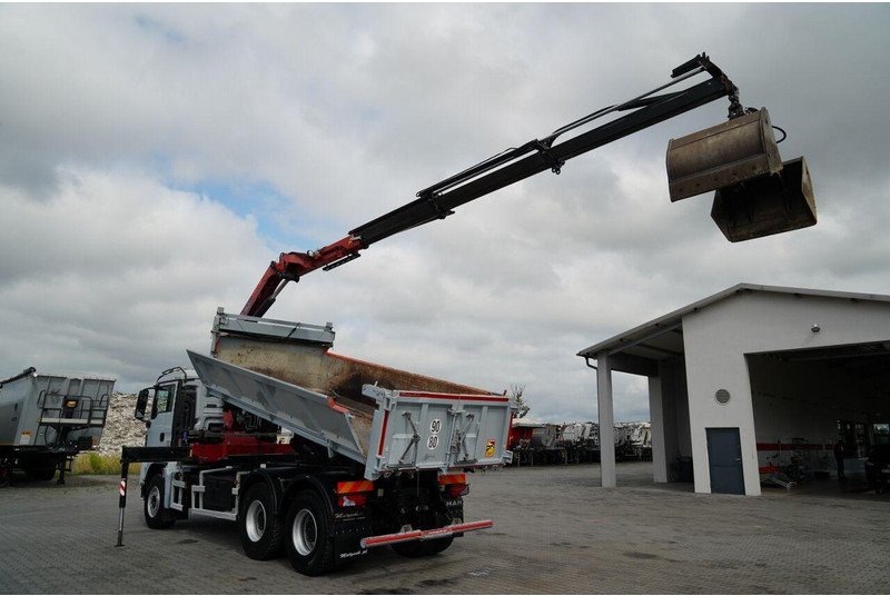 MAN TGS 33.360 / WYWROTKA + HDS - Camion benne, Camion grue: photos 4 MAN TGS 33.360 / WYWROTKA + HDS - Camion benne, Camion grue: photos 4