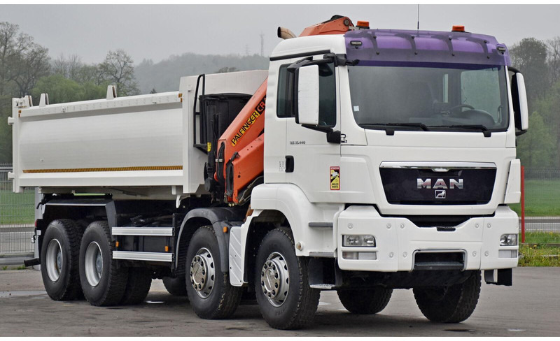 MAN TGS 35.440 * KIPPER 5,80m + KRAN * TOPZUSTAND - Camion benne, Camion grue: photos 4 MAN TGS 35.440 * KIPPER 5,80m + KRAN * TOPZUSTAND - Camion benne, Camion grue: photos 4