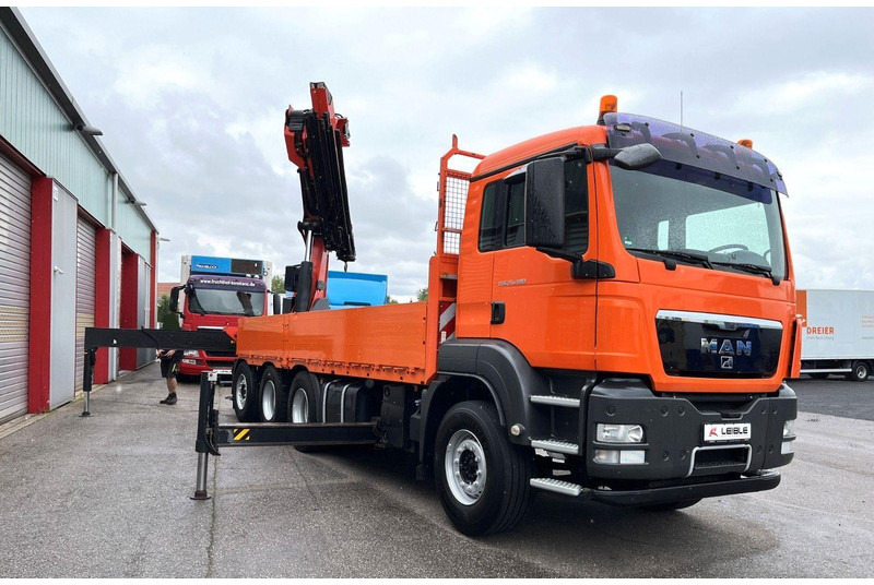 MAN TGS 35.480 8x4 Crane Palfinger PK 50002EH - Camion plateau, Camion grue: photos 3 MAN TGS 35.480 8x4 Crane Palfinger PK 50002EH - Camion plateau, Camion grue: photos 3