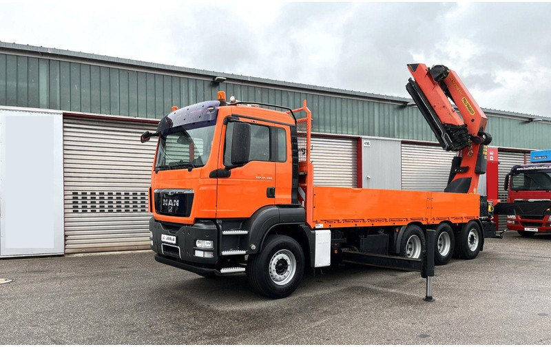 MAN TGS 35.480 8x4 Crane Palfinger PK 50002EH - Camion plateau, Camion grue: photos 2 MAN TGS 35.480 8x4 Crane Palfinger PK 50002EH - Camion plateau, Camion grue: photos 2