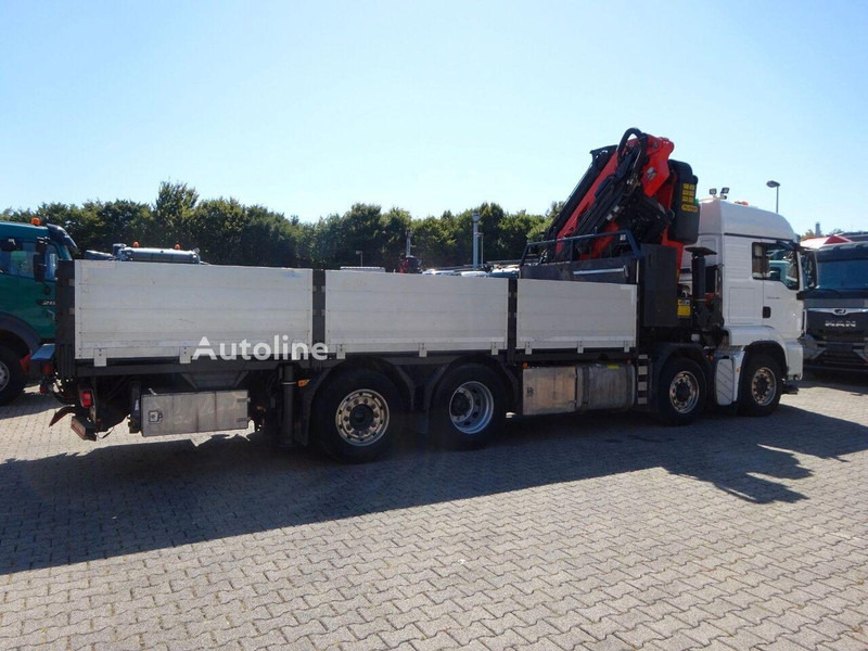 MAN TGS 35.480 - Flatbed + crane - Camion plateau, Camion grue: photos 5 MAN TGS 35.480 - Flatbed + crane - Camion plateau, Camion grue: photos 5