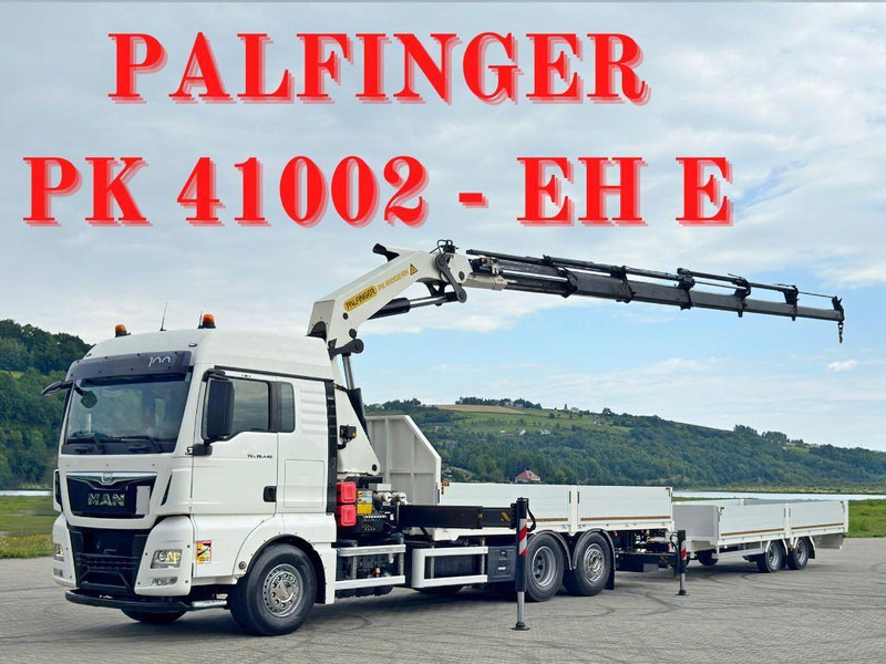 MAN TGX 26.440 * PK 41002-EH E + FUNK + Anhänger*TOP - Camion plateau: photos 1 MAN TGX 26.440 * PK 41002-EH E + FUNK + Anhänger*TOP - Camion plateau: photos 1