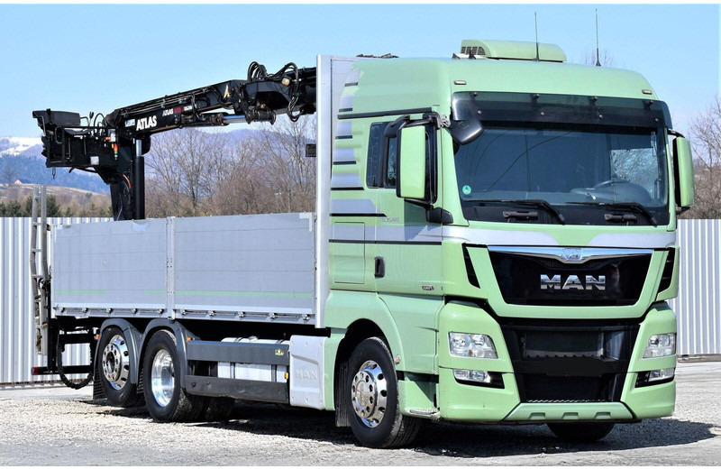 MAN TGX 26.440 Pritsche 6,60 m* ATLAS 125.2V-A12VB - Camion plateau, Camion grue: photos 3 MAN TGX 26.440 Pritsche 6,60 m* ATLAS 125.2V-A12VB - Camion plateau, Camion grue: photos 3