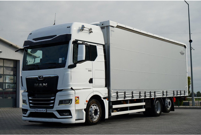 MAN TGX 26.470 / 6x2 / FIRANKA / SOLÓWKA / 6x2 / 120 m3 / OŚ PODNOSZ - Camion à rideaux coulissants: photos 1 MAN TGX 26.470 / 6x2 / FIRANKA / SOLÓWKA / 6x2 / 120 m3 / OŚ PODNOSZ - Camion à rideaux coulissants: photos 1