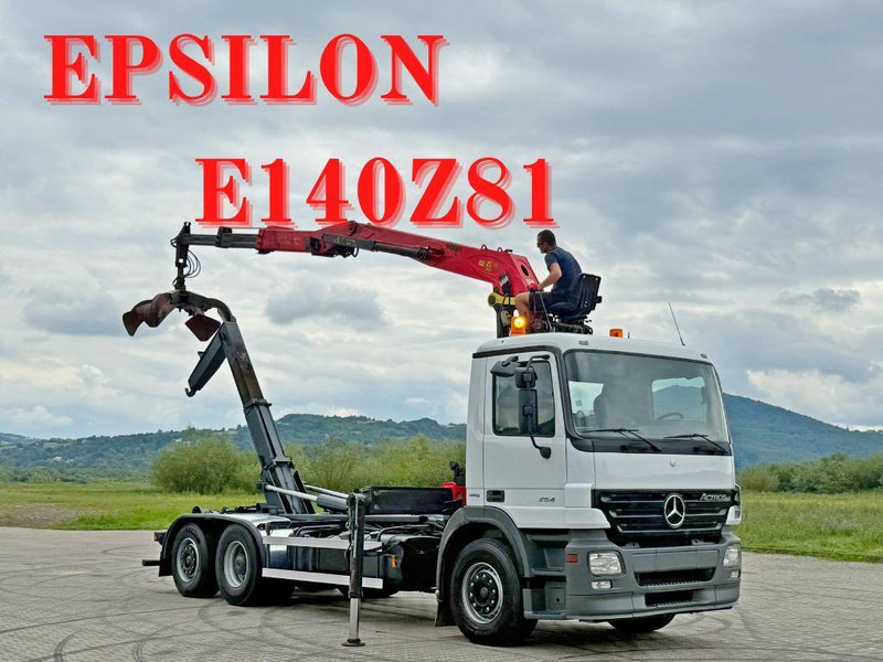 Mercedes-Benz ACTROS 2541 ABROLLKIPPER EPSILON E140Z81 TOP - Camion ampliroll, Camion grue: photos 1 Mercedes-Benz ACTROS 2541 ABROLLKIPPER EPSILON E140Z81 TOP - Camion ampliroll, Camion grue: photos 1