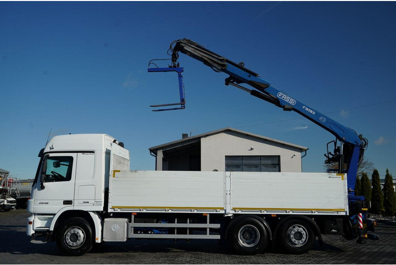 Mercedes-Benz ACTROS 2548 / 6x2 / BURTOWA - 6,5 M / OŚ PODNOSZONA / HDS FASSI - Camion plateau, Camion grue: photos 2 Mercedes-Benz ACTROS 2548 / 6x2 / BURTOWA - 6,5 M / OŚ PODNOSZONA / HDS FASSI - Camion plateau, Camion grue: photos 2