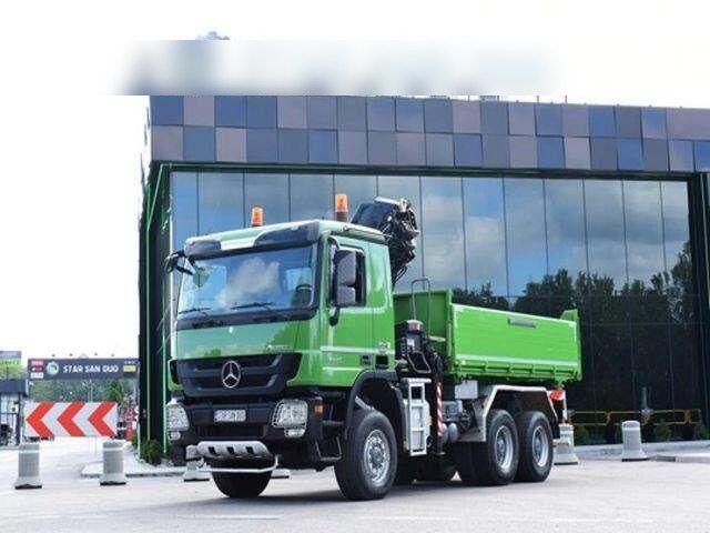 Mercedes-Benz ACTROS 3346 6x6 HIAB 244EP-4 Crane Kipper - Camion benne, Camion grue: photos 3 Mercedes-Benz ACTROS 3346 6x6 HIAB 244EP-4 Crane Kipper - Camion benne, Camion grue: photos 3