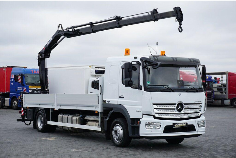 Mercedes-Benz ATEGO / 1224 / ACC / SKRZYNIOWY + HDS / HIAB 099 B - 3 DUO - Camion plateau, Camion grue: photos 1 Mercedes-Benz ATEGO / 1224 / ACC / SKRZYNIOWY + HDS / HIAB 099 B - 3 DUO - Camion plateau, Camion grue: photos 1