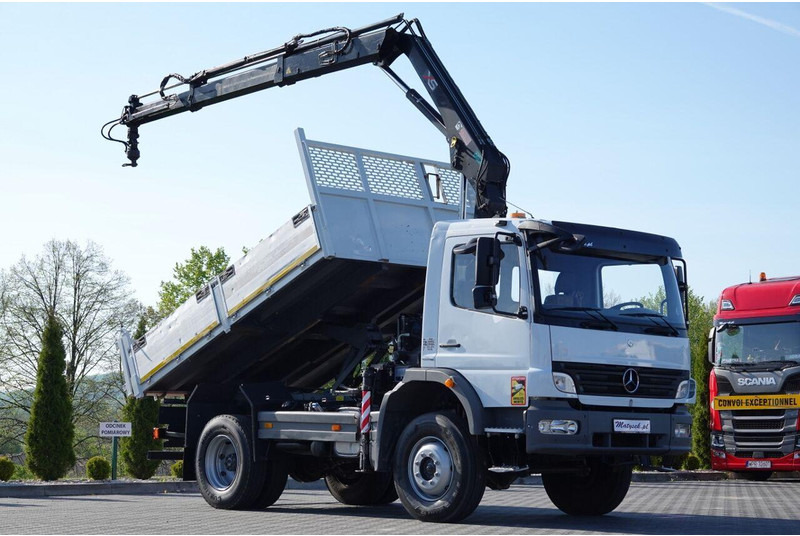 Mercedes-Benz ATEGO 16.24 / 4X4 / WYWROTKA + HDS HIAB 111 BS-2 / PILOT / ROT - Camion benne: photos 2 Mercedes-Benz ATEGO 16.24 / 4X4 / WYWROTKA + HDS HIAB 111 BS-2 / PILOT / ROT - Camion benne: photos 2