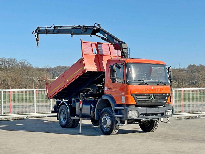 Mercedes-Benz AXOR 1829 * HIAB 1111 HIDUO + FUNK * TOP * 4x4 - Camion benne, Camion grue: photos 2 Mercedes-Benz AXOR 1829 * HIAB 1111 HIDUO + FUNK * TOP * 4x4 - Camion benne, Camion grue: photos 2