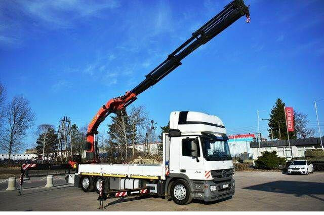 Mercedes-Benz Actros 2546 6x2 Palfinger PK 53002 Crane Kran - Camion plateau, Camion grue: photos 1 Mercedes-Benz Actros 2546 6x2 Palfinger PK 53002 Crane Kran - Camion plateau, Camion grue: photos 1