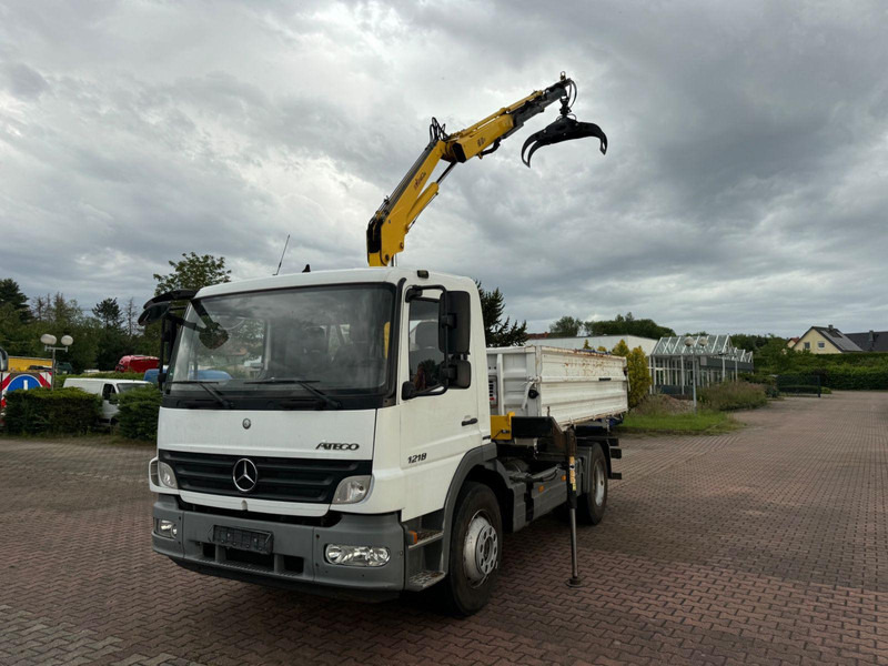 Mercedes-Benz Atego 1218 Meiller Kipper / Kran / Greifer - Camion benne, Camion grue: photos 2 Mercedes-Benz Atego 1218 Meiller Kipper / Kran / Greifer - Camion benne, Camion grue: photos 2