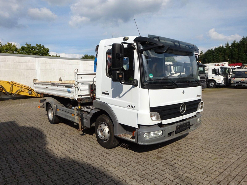 Mercedes-Benz Atego 818 3 way Meiller tipper + crane Terex 36.2 - Utilitaire benne: photos 1 Mercedes-Benz Atego 818 3 way Meiller tipper + crane Terex 36.2 - Utilitaire benne: photos 1