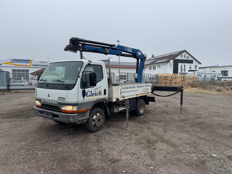 Mitsubishi Canter FE649 - Flatbed truck + crane - Camion plateau, Camion grue: photos 3 Mitsubishi Canter FE649 - Flatbed truck + crane - Camion plateau, Camion grue: photos 3