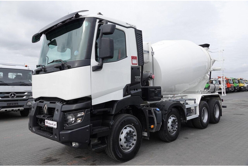 Renault C 380 / 8X4 / BETONOMIESZARKA / GRUSZKA / LIEBHERR 9 M3 / EURO 6 - Camion malaxeur: photos 2 Renault C 380 / 8X4 / BETONOMIESZARKA / GRUSZKA / LIEBHERR 9 M3 / EURO 6 - Camion malaxeur: photos 2
