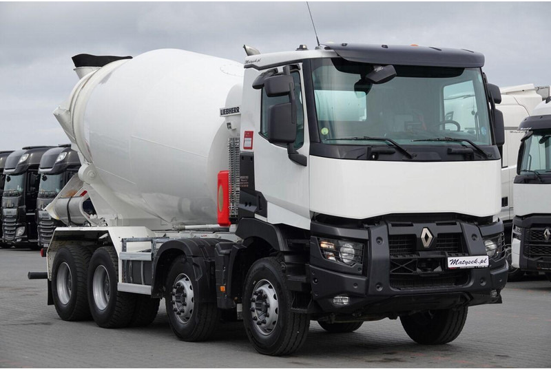Camion malaxeur Renault C 380 / 8X4 / BETONOMIESZARKA / GRUSZKA / LIEBHERR 9 M3 / EURO 6: photos 6