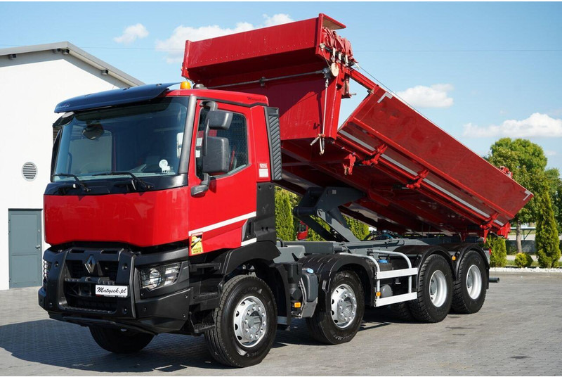 Renault C 430 / 8x4 / WYWROTKA  DWUSTRONNA - 6M / HYDROBURTA / KLAPODRZW - Camion benne: photos 1 Renault C 430 / 8x4 / WYWROTKA  DWUSTRONNA - 6M / HYDROBURTA / KLAPODRZW - Camion benne: photos 1