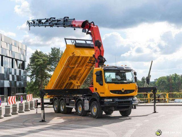 Renault KERAX 450 8x4 PALFINGER PK 60002 Crane Tipper - Camion benne, Camion grue: photos 4 Renault KERAX 450 8x4 PALFINGER PK 60002 Crane Tipper - Camion benne, Camion grue: photos 4