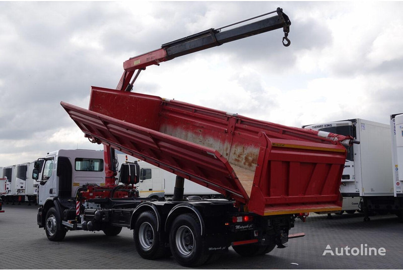 Renault LANDER 3 way tipper + crane FASSI 130 6x4 - Camion benne, Camion grue: photos 4 Renault LANDER 3 way tipper + crane FASSI 130 6x4 - Camion benne, Camion grue: photos 4