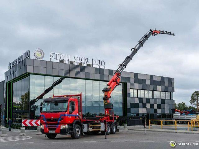 Renault PREMIUM 410 6x4 Palfinger PK 50002EH Crane Winc - Camion plateau, Camion grue: photos 1 Renault PREMIUM 410 6x4 Palfinger PK 50002EH Crane Winc - Camion plateau, Camion grue: photos 1