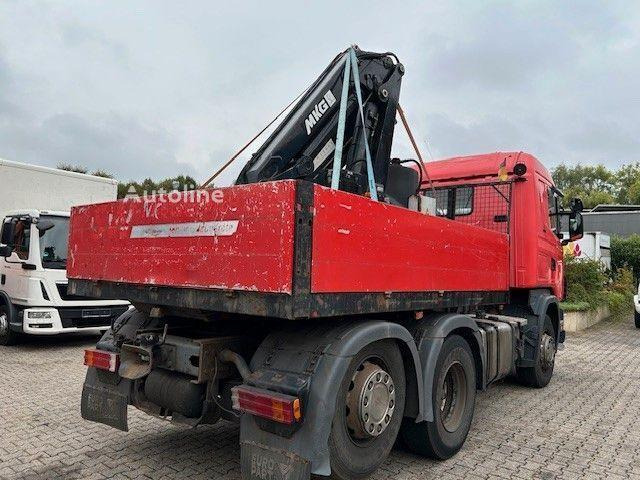 Scania 124 L 470 - Flatbed + crane - Camion plateau, Camion grue: photos 3 Scania 124 L 470 - Flatbed + crane - Camion plateau, Camion grue: photos 3