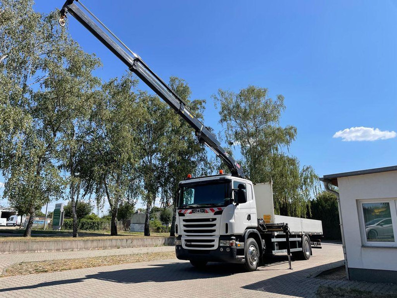 Scania G 380 Pritsche Kran Hiab 122B - Camion plateau, Camion grue: photos 1 Scania G 380 Pritsche Kran Hiab 122B - Camion plateau, Camion grue: photos 1
