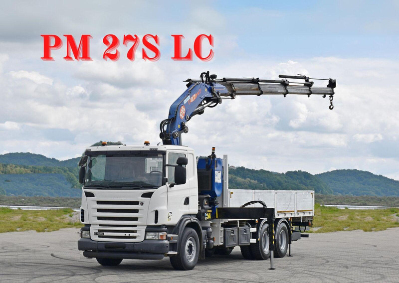 Scania G 420 - Camion plateau, Camion grue: photos 1 Scania G 420 - Camion plateau, Camion grue: photos 1