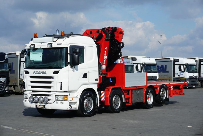 Scania G 480 / 8 X 2 / SKRZYNIOWY + HDS / HMF THOR - O K6 + JIB FJ 2000 - Camion plateau, Camion grue: photos 3 Scania G 480 / 8 X 2 / SKRZYNIOWY + HDS / HMF THOR - O K6 + JIB FJ 2000 - Camion plateau, Camion grue: photos 3