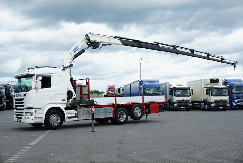 Scania G 490 / 6 X 2 / SKRZYNIOWY + HDS / HMF 3220 K7 / WYSIĘG 18,9 M - Camion plateau, Camion grue: photos 4 Scania G 490 / 6 X 2 / SKRZYNIOWY + HDS / HMF 3220 K7 / WYSIĘG 18,9 M - Camion plateau, Camion grue: photos 4
