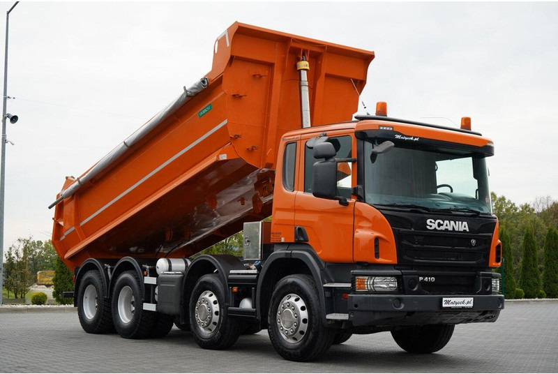 Scania P 410 / 8x4 / WYWROTKA TYLNOZSYPOWA / ALUFELGI / OPONY 100% / MA - Camion benne: photos 1 Scania P 410 / 8x4 / WYWROTKA TYLNOZSYPOWA / ALUFELGI / OPONY 100% / MA - Camion benne: photos 1