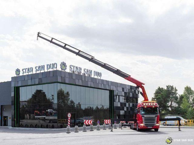 Scania R450 8x4 Palfinger PK 65002 SH HDS Crane - Camion plateau, Camion grue: photos 3 Scania R450 8x4 Palfinger PK 65002 SH HDS Crane - Camion plateau, Camion grue: photos 3