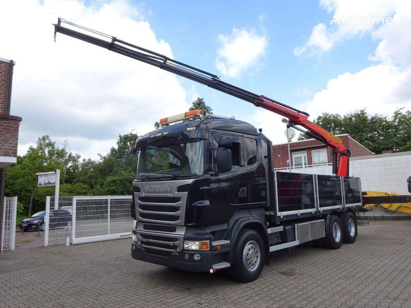 Scania R620 Flatbed + crane PK 22002 EH 6x2 - Camion plateau, Camion grue: photos 4 Scania R620 Flatbed + crane PK 22002 EH 6x2 - Camion plateau, Camion grue: photos 4