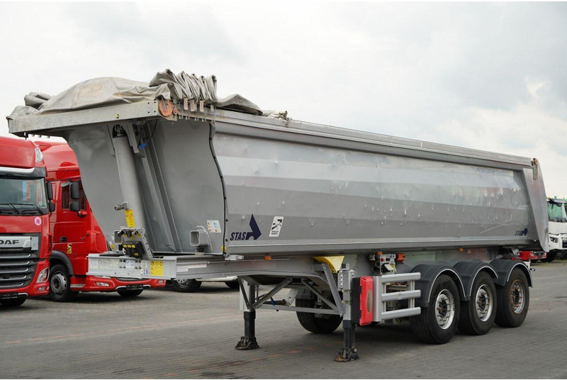 Stas WYWROTKA / 26m3 / ALUMINIOWA / OŚ PONOSZONA / SKRĘTNA  / OSIE SA - Semi-remorque benne: photos 3 Stas WYWROTKA / 26m3 / ALUMINIOWA / OŚ PONOSZONA / SKRĘTNA  / OSIE SA - Semi-remorque benne: photos 3