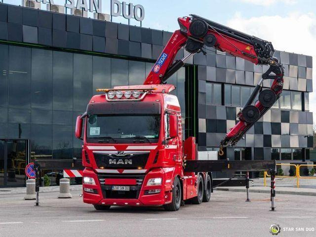 MAN TGX 28.500 6x2 HMF 5020K-RC Fly Jib Crane - Tracteur routier: photos 3 MAN TGX 28.500 6x2 HMF 5020K-RC Fly Jib Crane - Tracteur routier: photos 3