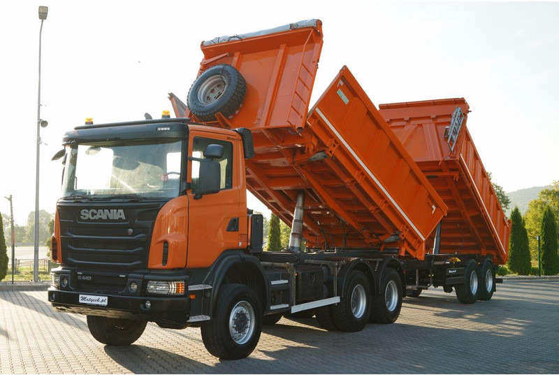 Scania G 440 / 6x6 / ZESTAW / WYWROTKA TRZY-STRONNA / 2X HYDROBURTA /PR - Tracteur routier: photos 2 Scania G 440 / 6x6 / ZESTAW / WYWROTKA TRZY-STRONNA / 2X HYDROBURTA /PR - Tracteur routier: photos 2
