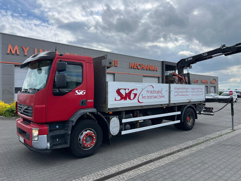 Volvo FE 320 FLATBED CRANE KRAN HDS HIAB 122B-2 DUO - Camion plateau, Camion grue: photos 2 Volvo FE 320 FLATBED CRANE KRAN HDS HIAB 122B-2 DUO - Camion plateau, Camion grue: photos 2