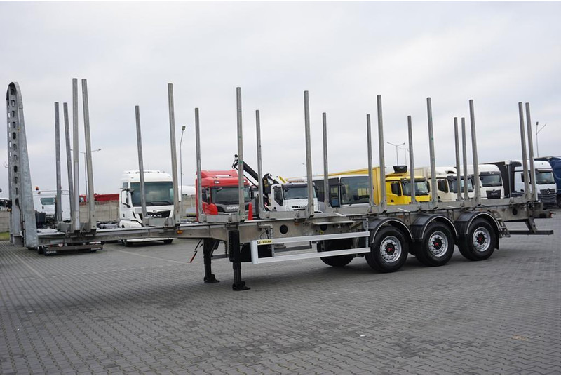 Zaslaw KŁONICOWA / DO DREWNA / WAGA 6 400 KG / OŚ PODNOSZONA - Remorque grumier: photos 3 Zaslaw KŁONICOWA / DO DREWNA / WAGA 6 400 KG / OŚ PODNOSZONA - Remorque grumier: photos 3