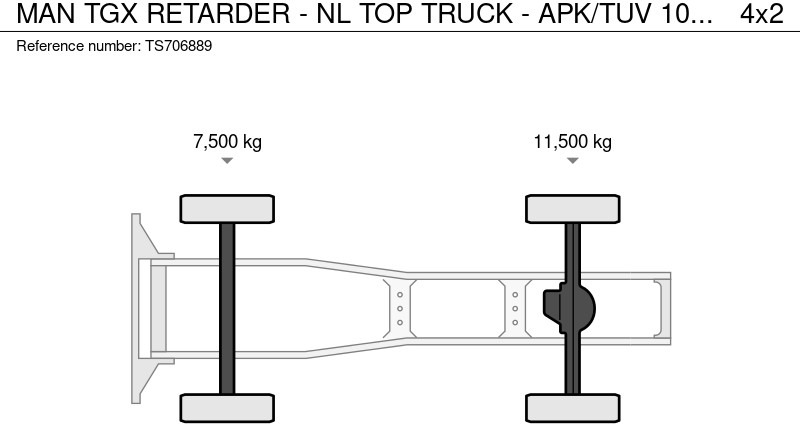 Tracteur routier MAN TGX RETARDER - NL TOP TRUCK - APK/TUV 10/2026: photos 15 Tracteur routier MAN TGX RETARDER - NL TOP TRUCK - APK/TUV 10/2026: photos 15