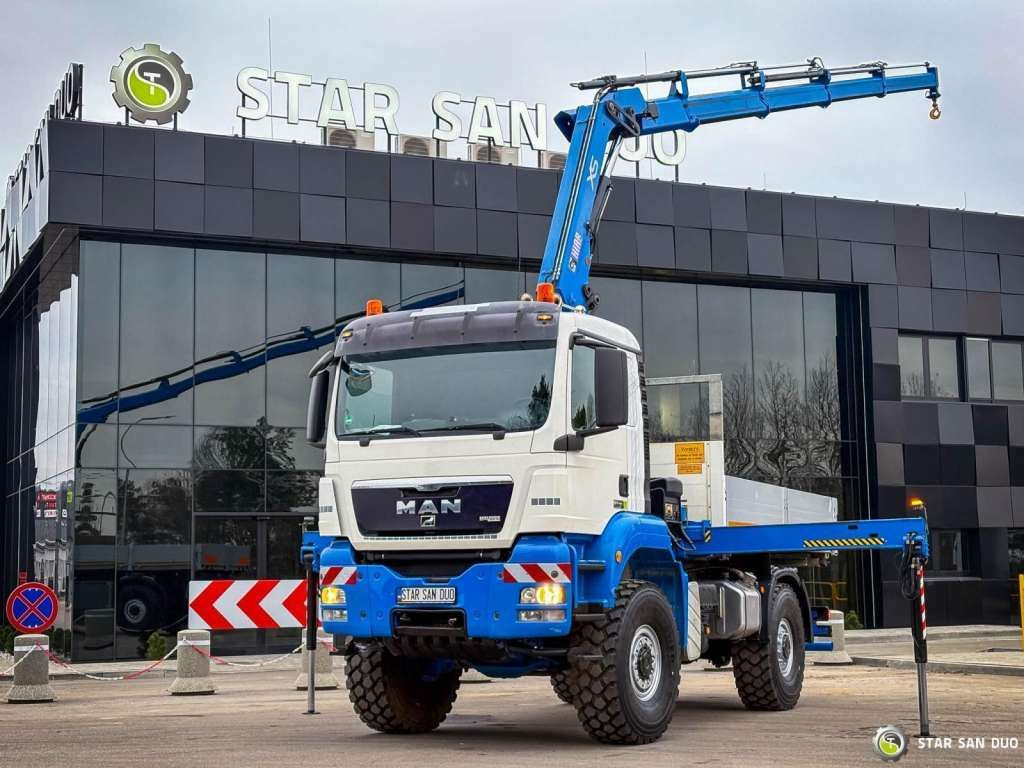 MAN TGS 18.440 4x4 HIAB 166 E-4 CRANE KRAN MAN TGS 18.440 4x4 HIAB 166 E-4 CRANE KRAN - Camion grue, Camion plateau: photos 1 MAN TGS 18.440 4x4 HIAB 166 E-4 CRANE KRAN MAN TGS 18.440 4x4 HIAB 166 E-4 CRANE KRAN - Camion grue, Camion plateau: photos 1