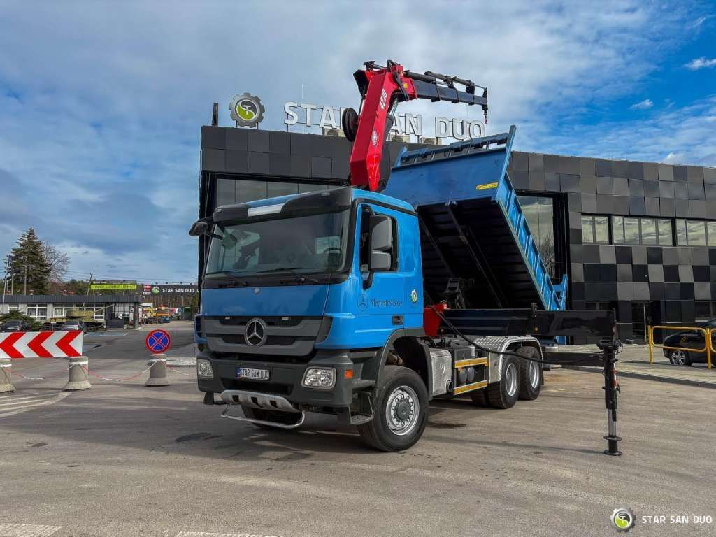 Mercedes-Benz ACTROS 3341 6x6 HMF 4220 K4 CRANE KIPPER - Camion benne: photos 5 Mercedes-Benz ACTROS 3341 6x6 HMF 4220 K4 CRANE KIPPER - Camion benne: photos 5
