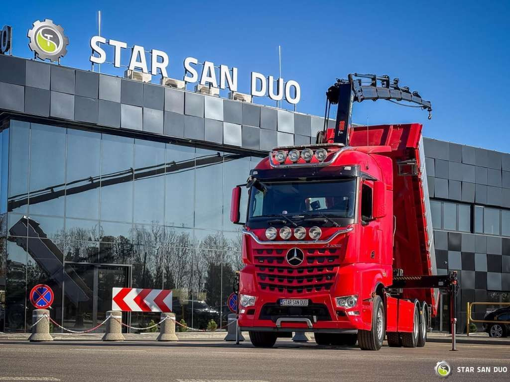 Mercedes-Benz AROCS 3358L 6x4 HIAB 192X-HIPRO E-6 Crane Kippe - Camion benne: photos 4 Mercedes-Benz AROCS 3358L 6x4 HIAB 192X-HIPRO E-6 Crane Kippe - Camion benne: photos 4