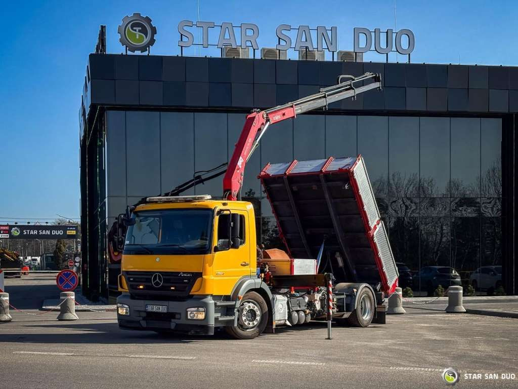 Mercedes-Benz AXOR 1824 4x2 HMF 975 HDS Crane Rotator Kipper Mercedes-Benz AXOR 1824 4x2 HMF 975 HDS Crane Rotator Kipper - Camion benne: photos 1 Mercedes-Benz AXOR 1824 4x2 HMF 975 HDS Crane Rotator Kipper Mercedes-Benz AXOR 1824 4x2 HMF 975 HDS Crane Rotator Kipper - Camion benne: photos 1