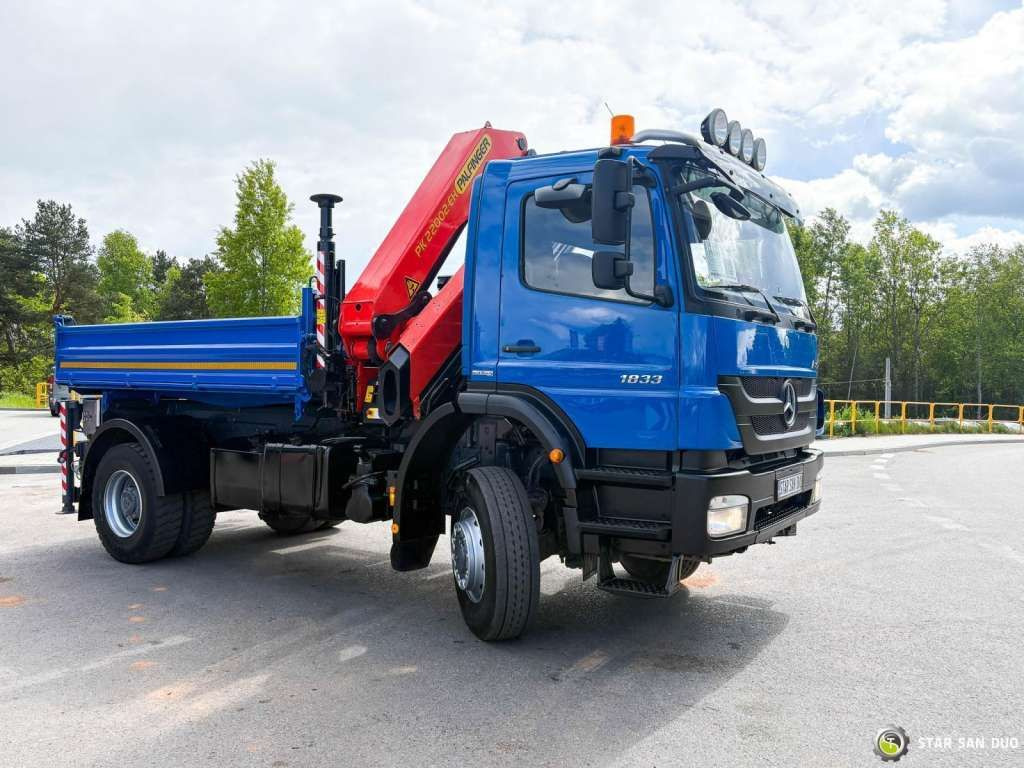 Camion grue Mercedes-Benz  AXOR 1833 4x4 Palfinger PK 22002 EH Crane Winch: photos 6