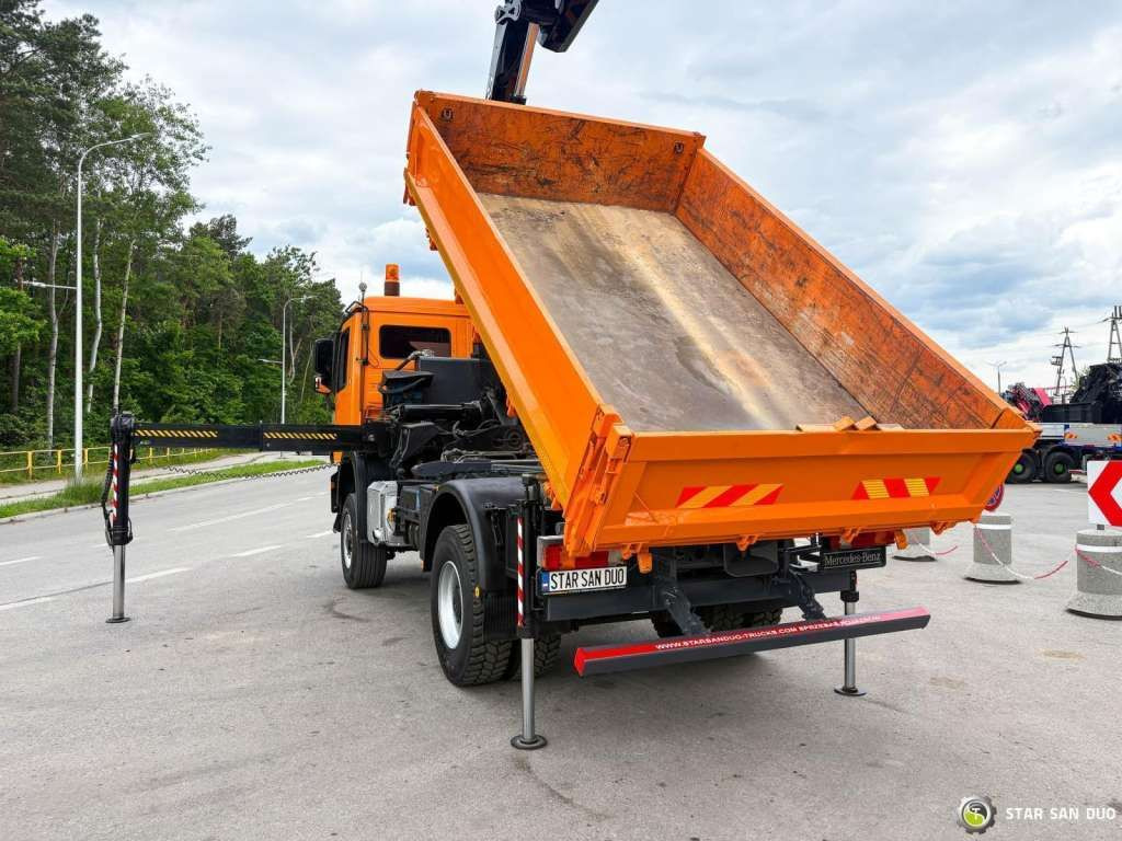 Camion grue Mercedes-Benz  Actros 1841 AK 4x4 Hiab 288E-7 Crane Kipper: photos 7