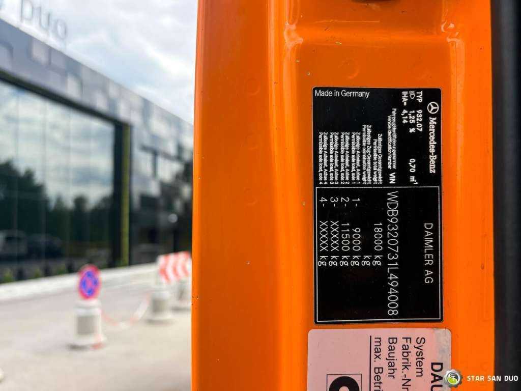 Camion grue Mercedes-Benz  Actros 1841 AK 4x4 Hiab 288E-7 Crane Kipper: photos 22